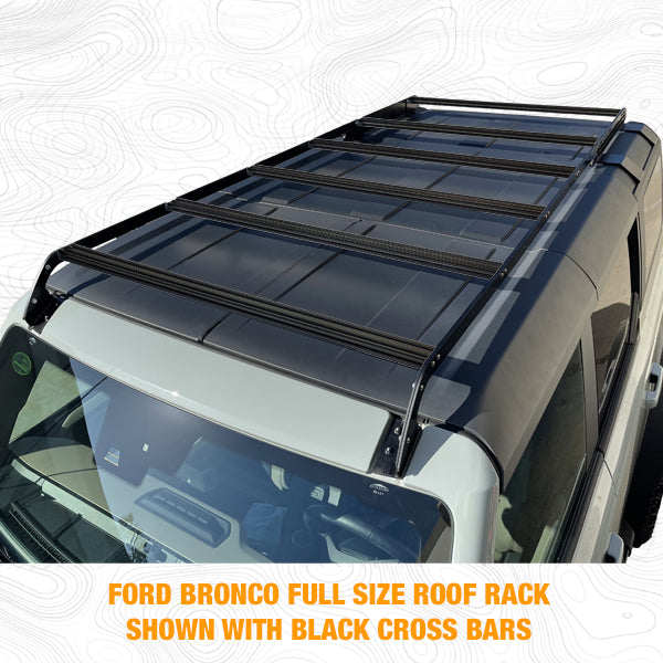 Ford 2021-22 NEW Bronco - 4 Door Roof Rack w/ Black Cross Bars-Offroad Scout
