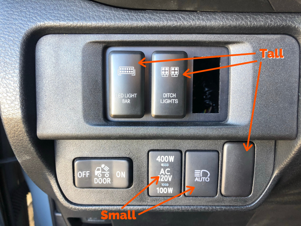 Toyota OEM Style "ZOMBIE LIGHTS" Switch-Offroad Scout