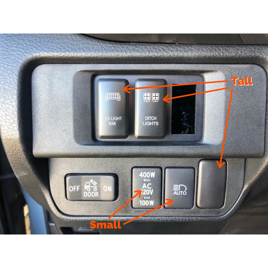 Small Style Toyota OEM Style "BUMPER LIGHT BAR" Switch-Offroad Scout