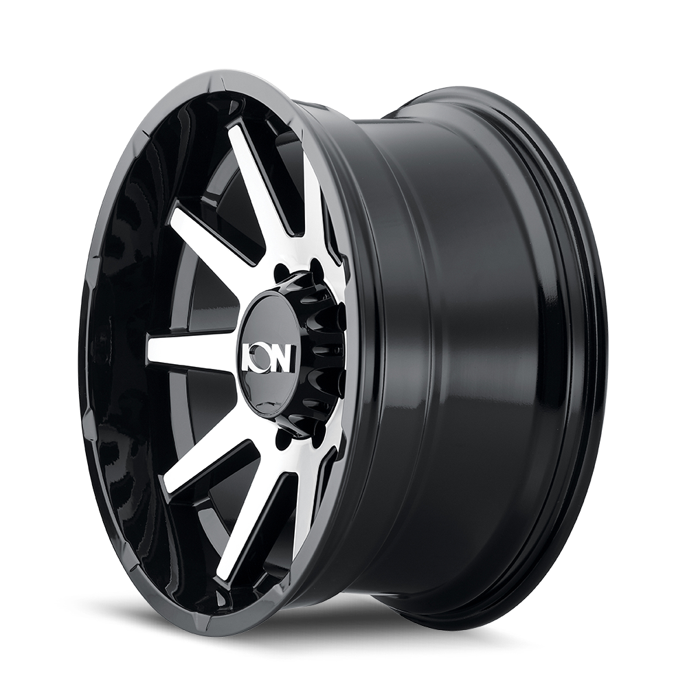 ION TYPE 143 GLOSS BLACK/MACHINED FACE 20X9 8-165.1 0MM 125.2MM-Offroad Scout
