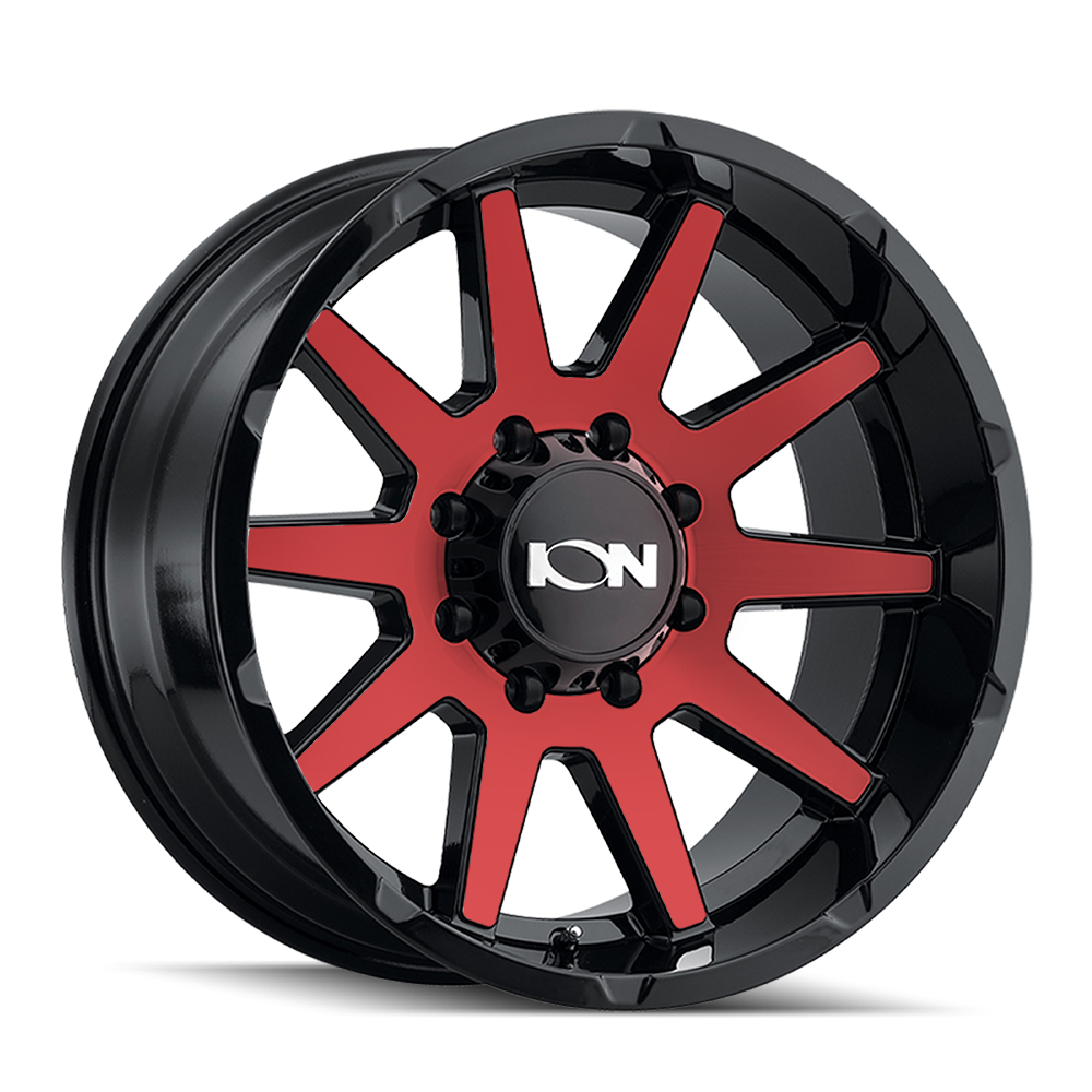 ION TYPE 143 GLOSS BLACK/RED MACHINED 20X9 6-135 18MM 87.1MM-Offroad Scout