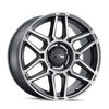 ION TYPE 146 MATTE BLACK W/MACHINED DART TINT 17X9 6-139.7 0MM 106MM-Offroad Scout