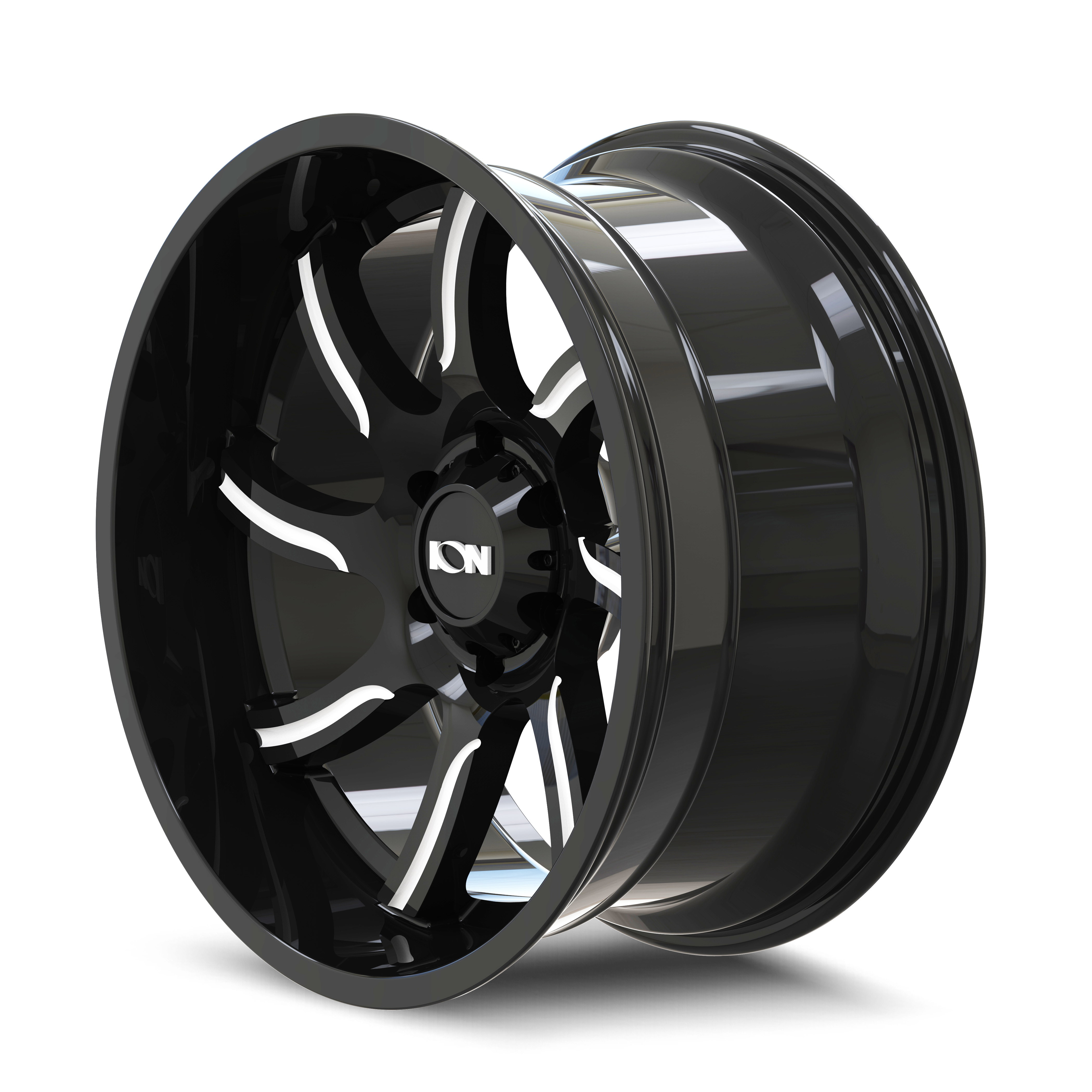 ION 151 GLOSS BLACK/MILLED 17X9 6-135 0MM 87MM-Offroad Scout