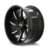 ION 151 GLOSS BLACK/MILLED 20X9 5-150 18MM 110MM-Offroad Scout