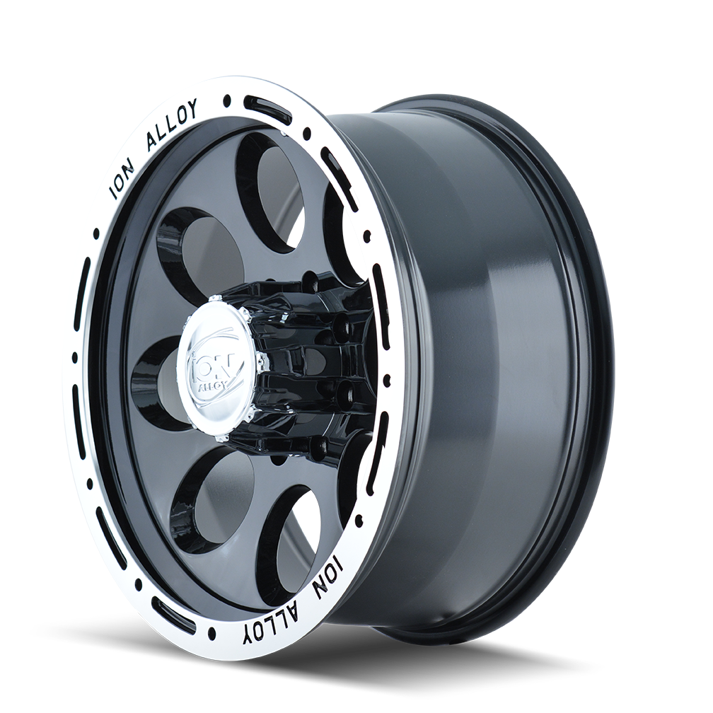 ION TYPE 174 BLACK/MACHINED LIP 16X10 5-135 -38MM 87MM-Offroad Scout