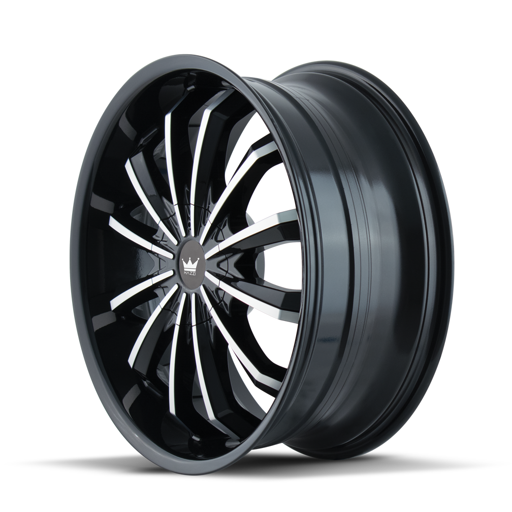 MAZZI FUSION 341 GLOSS BLACK/MACHINED FACE 22X9.5 5-127/5-139.7 18MM 87MM-Offroad Scout